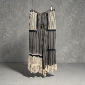 POL Bohemian Patchwork Wide-Leg Pants